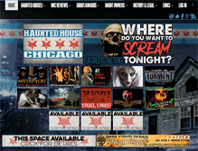 Tablet Screenshot of hauntedhousechicago.com